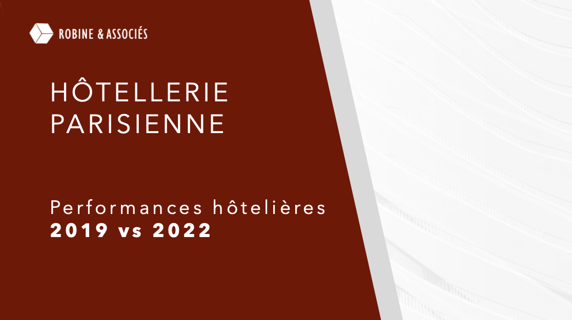 Données hôtelières à Paris – 2019 vs 2022