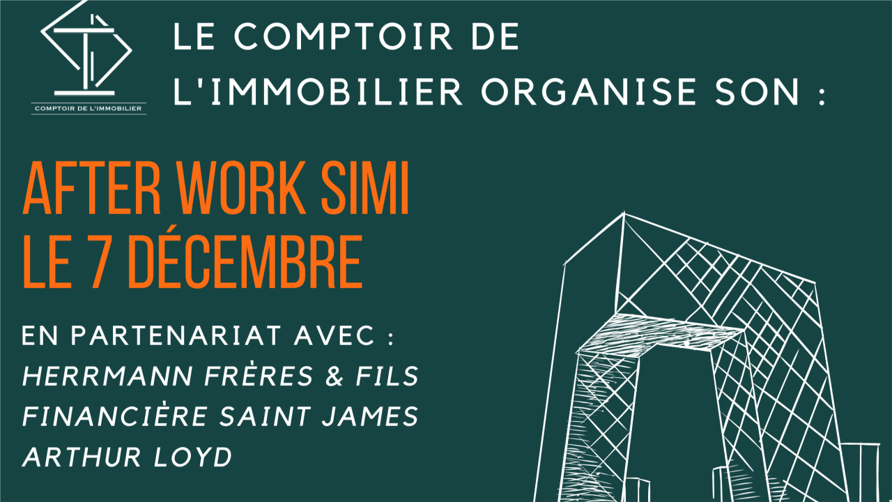 Soirée Comptoir de l’immobilier – Mercredi 7 décembre