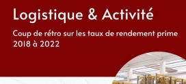 Logistique et activité – Évolution des taux de rendement prime de 2018 à 2022