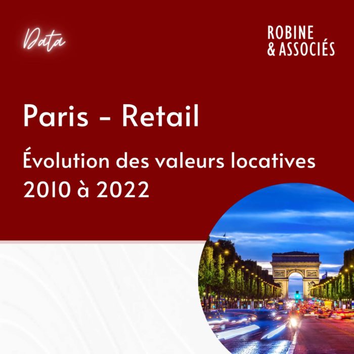 Retail : évolution des valeurs locatives à Paris depuis 2010