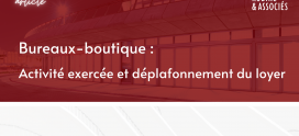 Bureaux-boutique : Activité exercée et déplafonnement du loyer