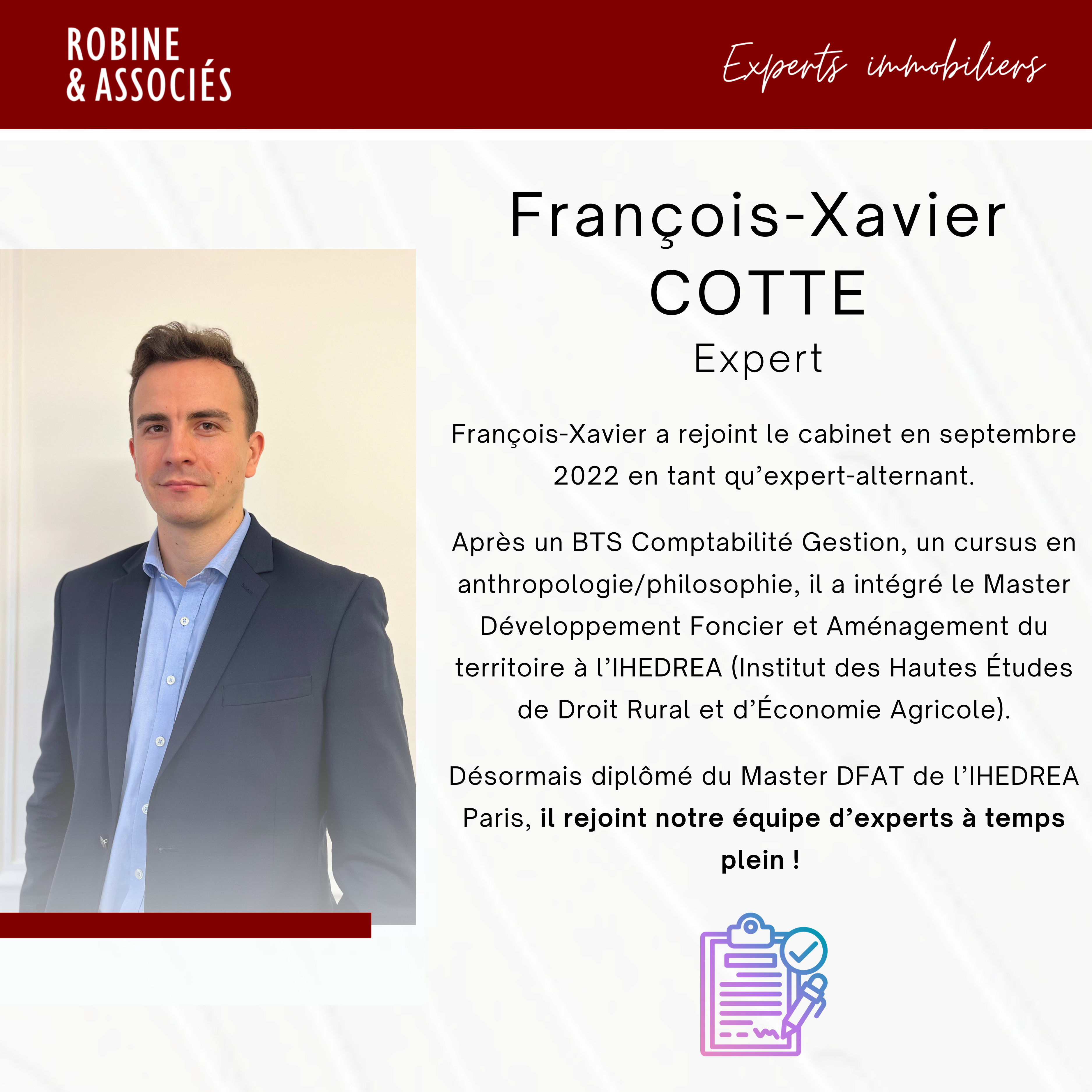 François-Xavier rejoint notre équipe !