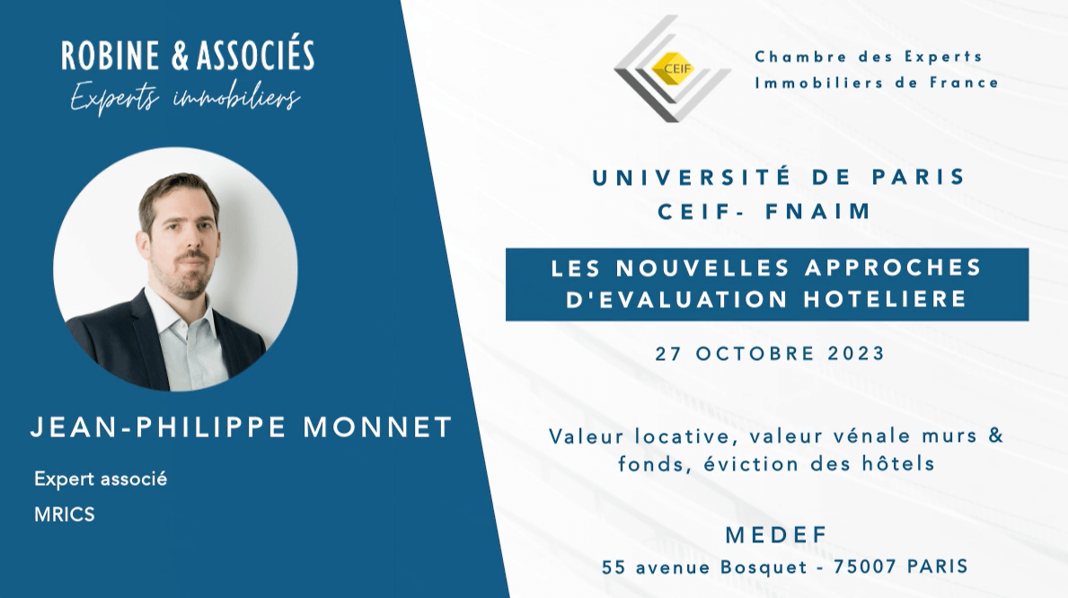 L’évaluation des hôtels – Université de Paris CEIF-FNAIM