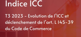 Évolution de l’ICC du T3 2023 et déclenchement de l’art. L145-39 du Code de Commerce